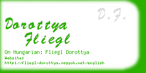 dorottya fliegl business card